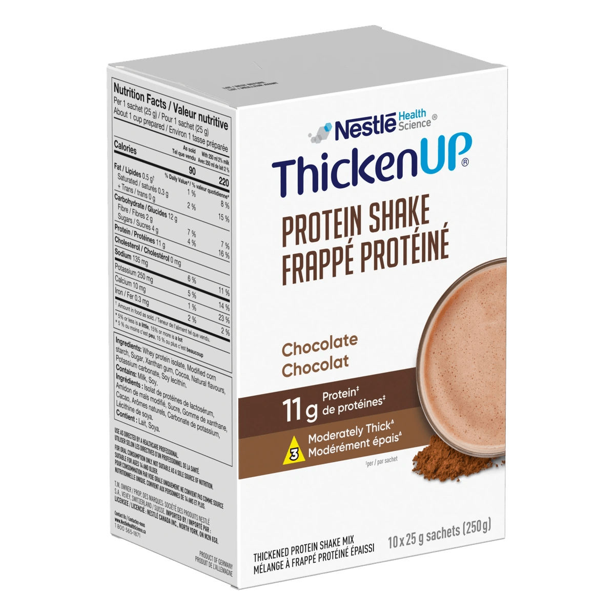 ThickenUp Protein Shake  Nestle Health Science 10 X 25g sachets Chocolate