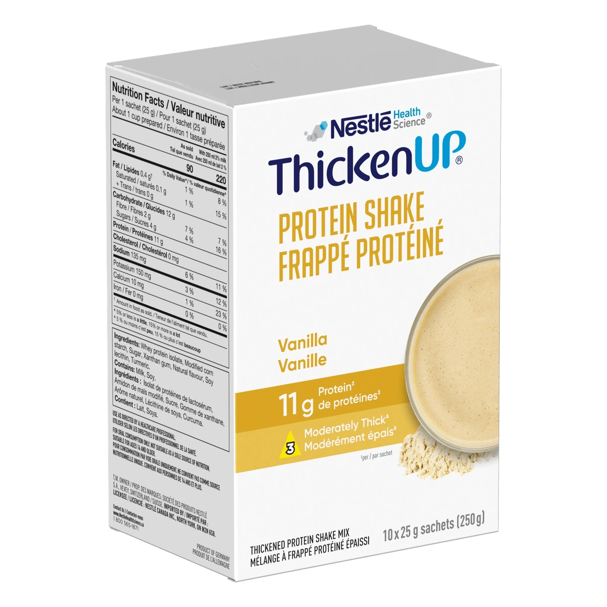 ThickenUp Protein Shake  Nestle Health Science 10 X 25g sachets Vanilla