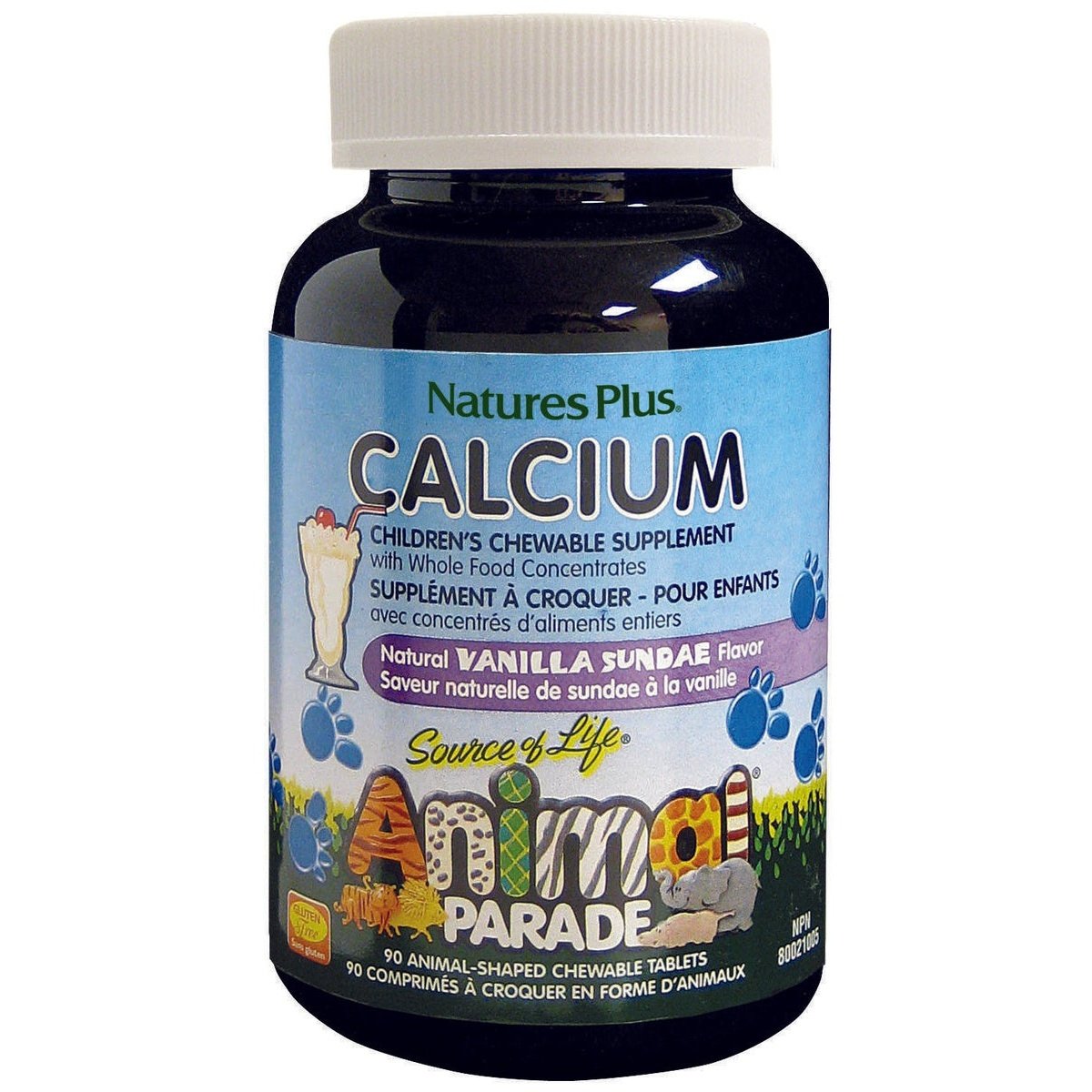 Animal Parade Calcium Children’s Chewables  Natures Plus