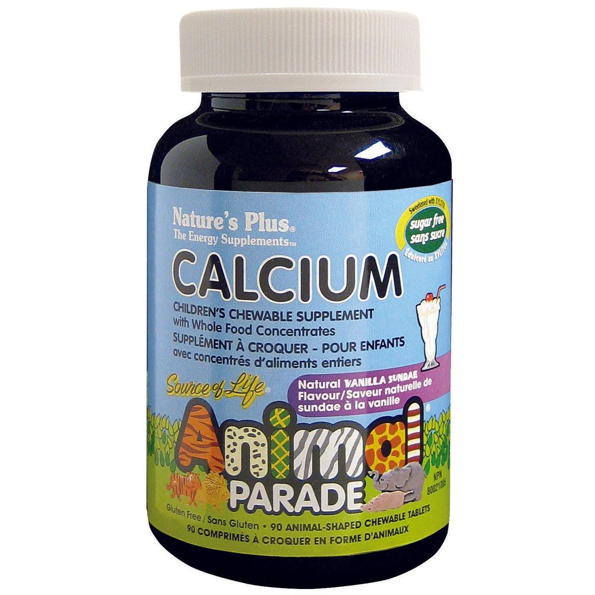 Animal Parade Sugar-Free Calcium Children‚ Chewables Natures Plus