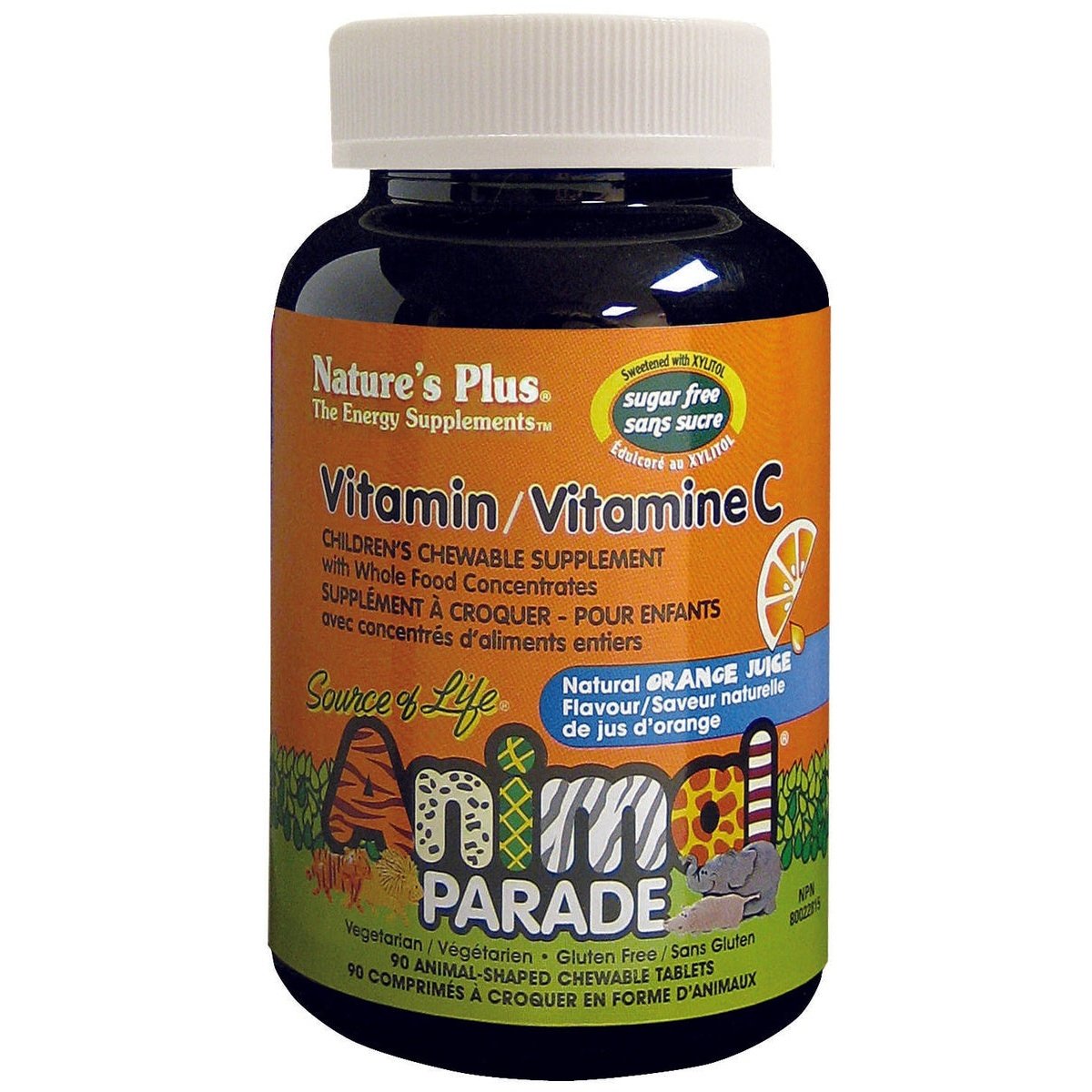 Animal Parade Sugar-Free Vitamin C Children’s Chewables  Natures Plus