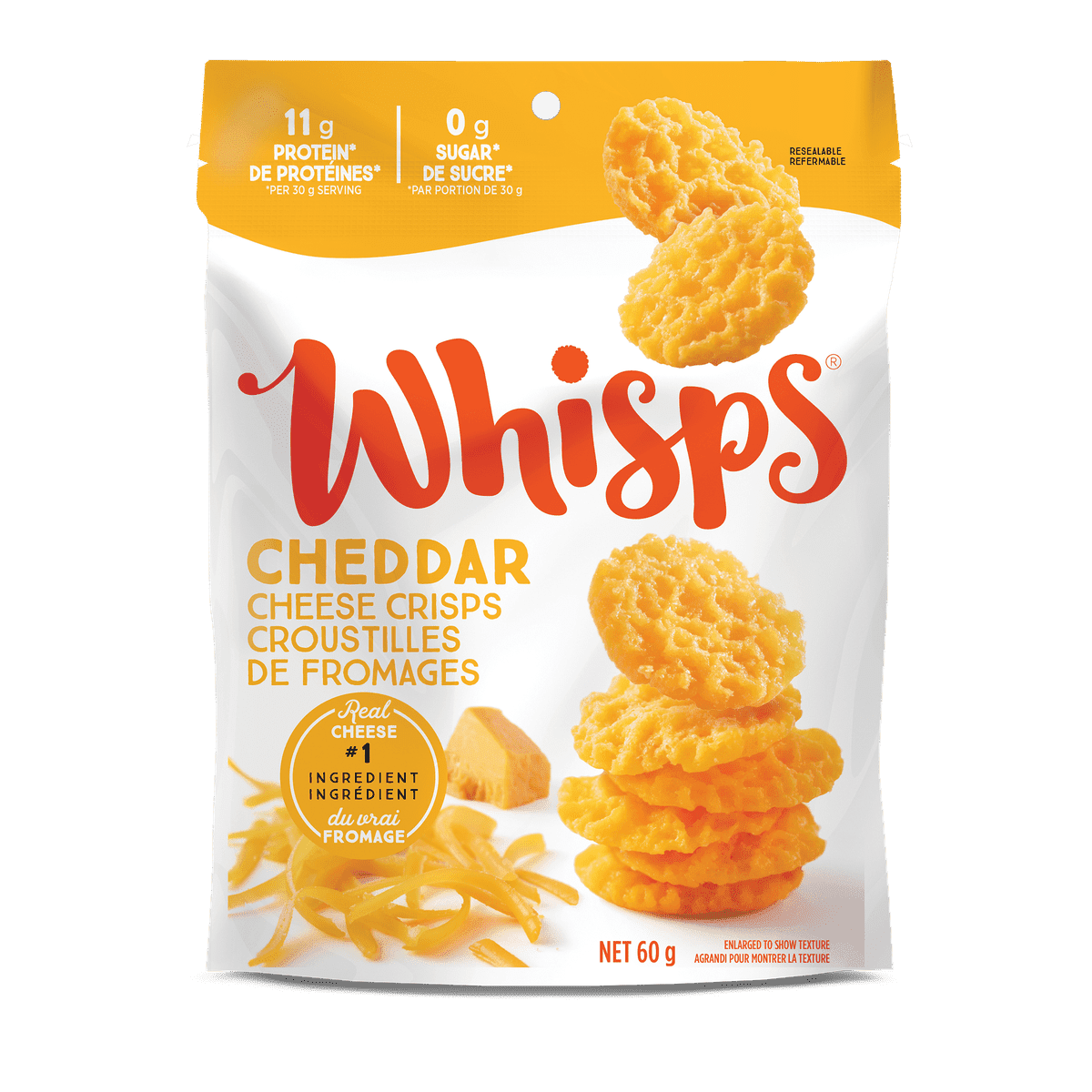 Cheddar Cheese Crisps  WHISPS