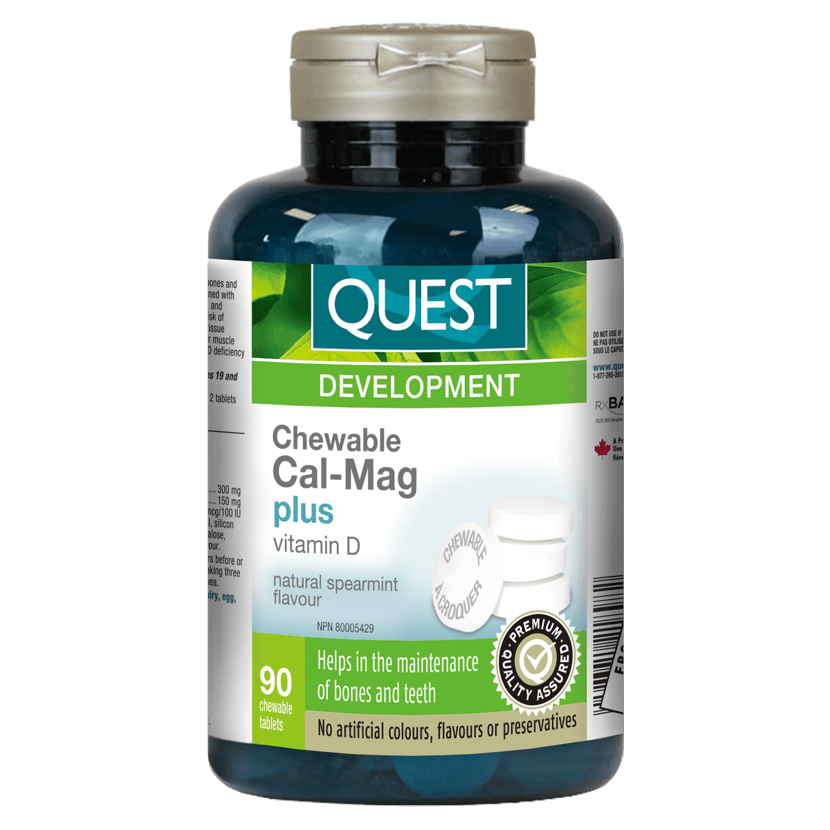 Chewable Cal-Mag + Vitamin D  Quest - The Quest For Health