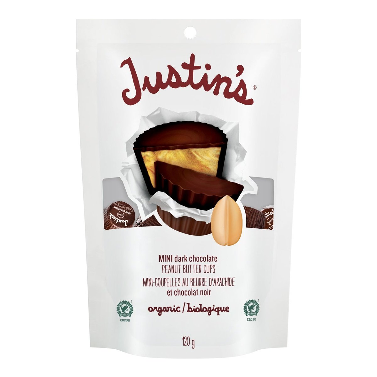 Dark Chocolate Peanut Butter Mini Cups  Justin's