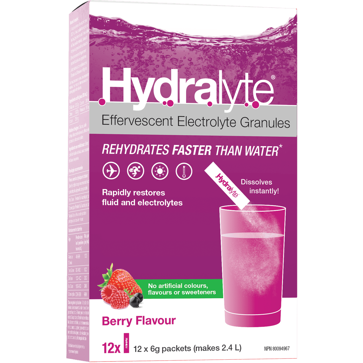 Electrolyte Powder - Berry 6g  Hydralyte