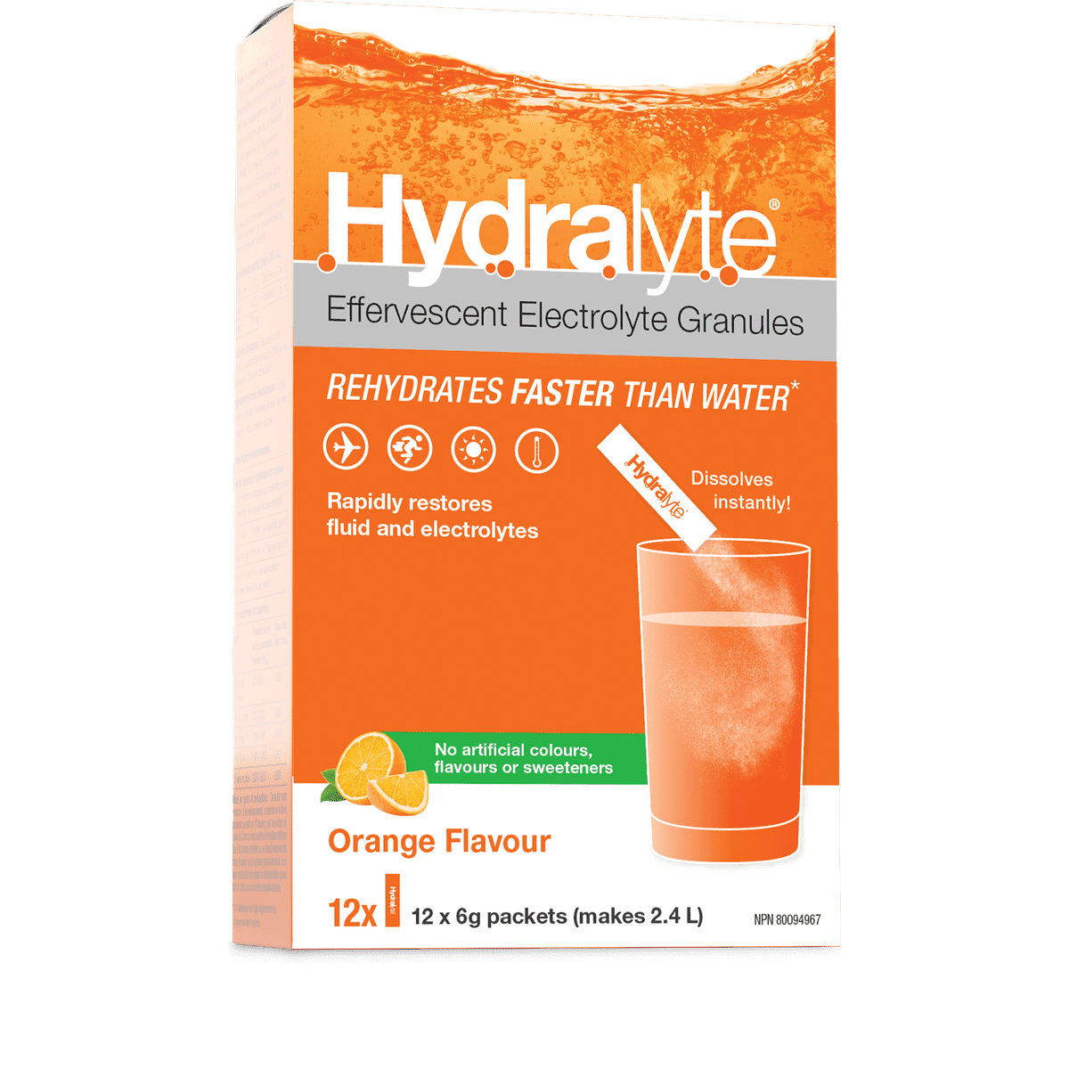Electrolyte Powder - Orange 6g  Hydralyte