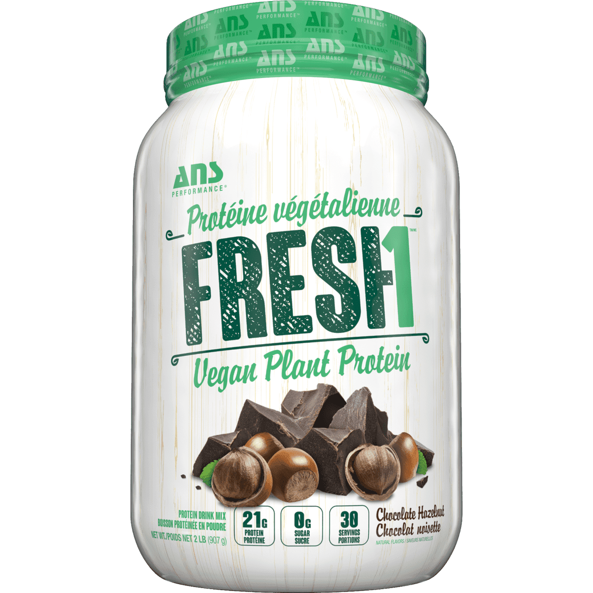 FRESH1 Vegan Protein Chocolate Hazelnut ANS Performance