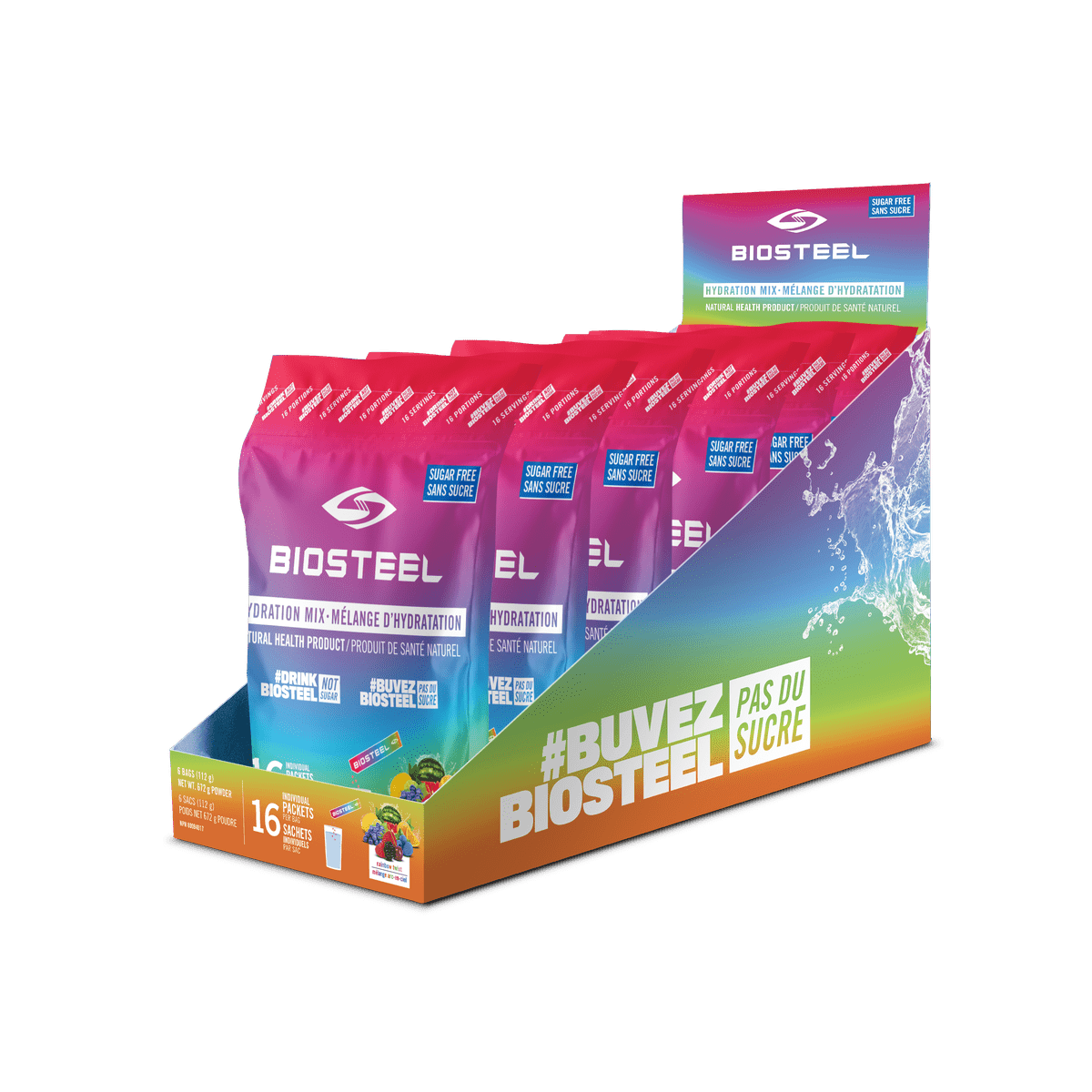 Hydration Mix Rainbow Twist  BioSteel Sports Nutrition Inc. 16ct