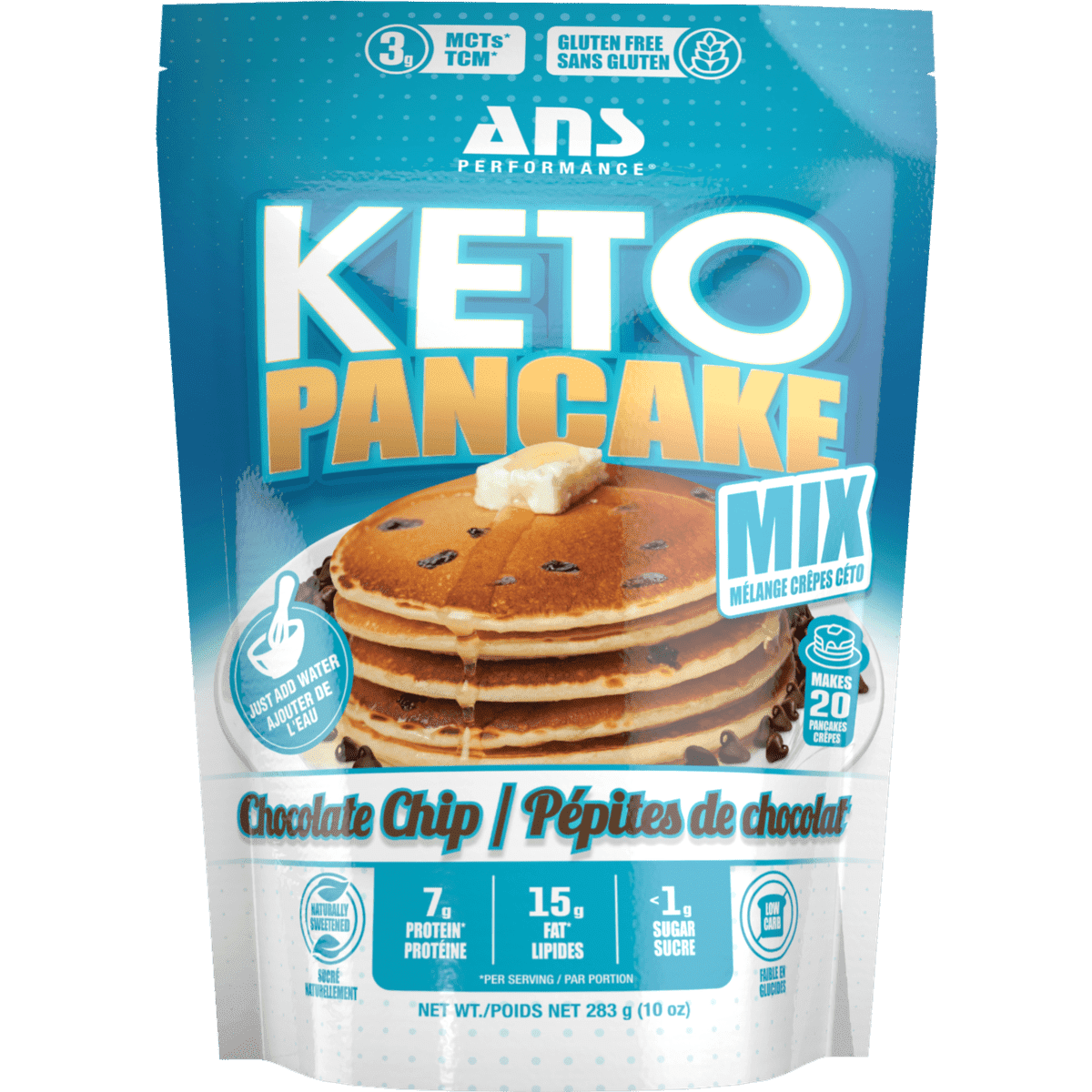 KETO Pancake Mix Chocolate Chip  ANS Performance