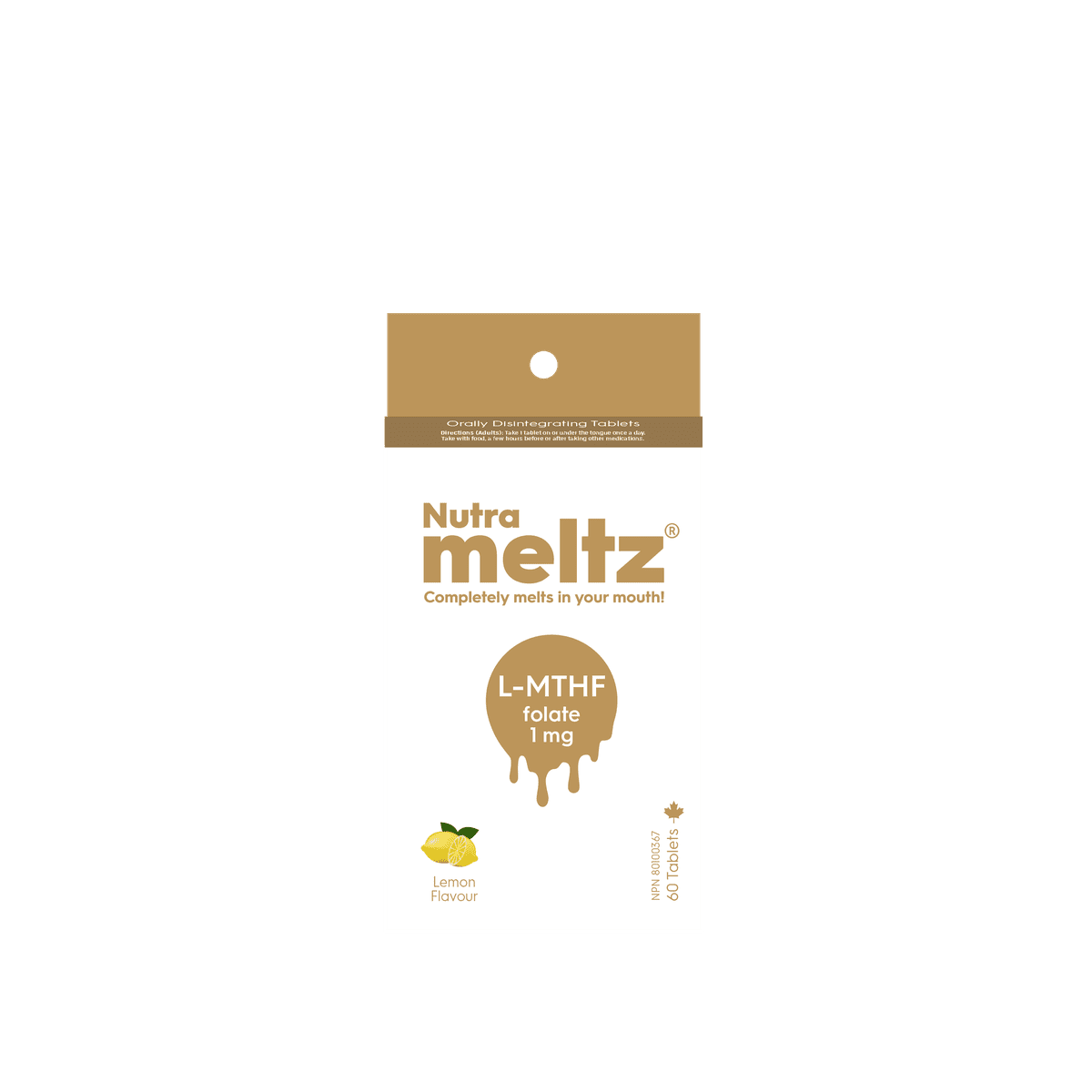 L-MTHF Folate - 1mg  NUTRAMELTZ