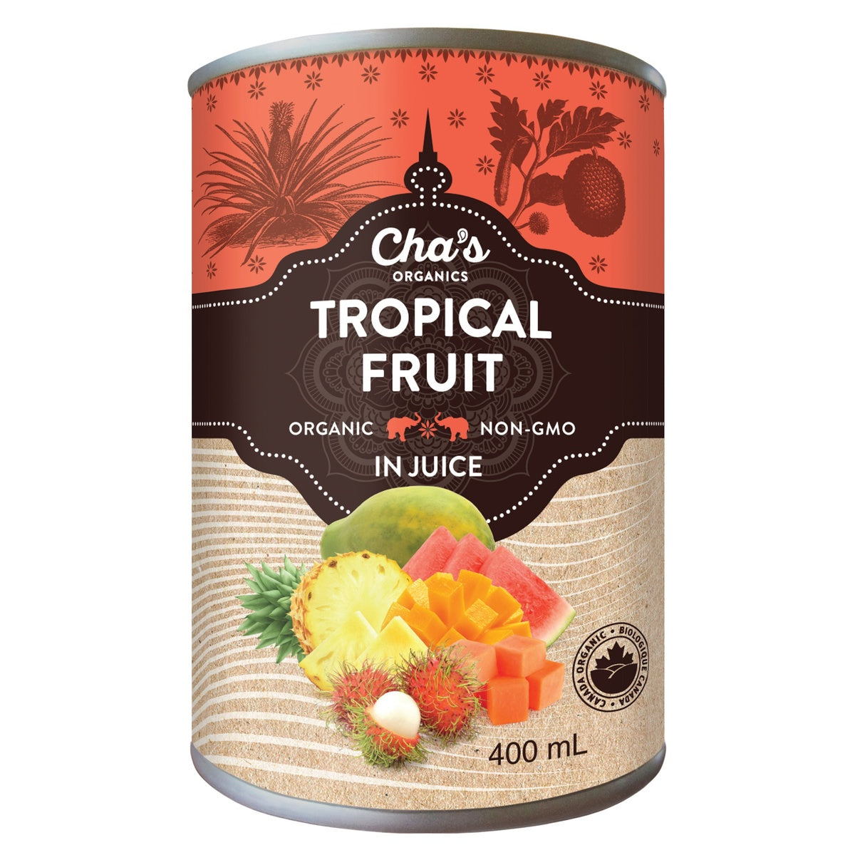Tropical Fruit In Juice Cha's Organics