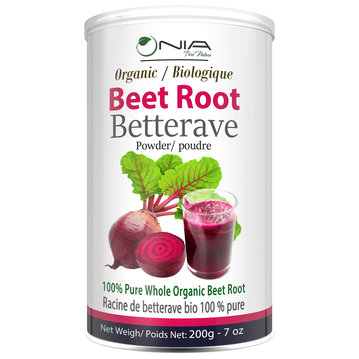 Organic Beetroot Powder Nia Pure Nature