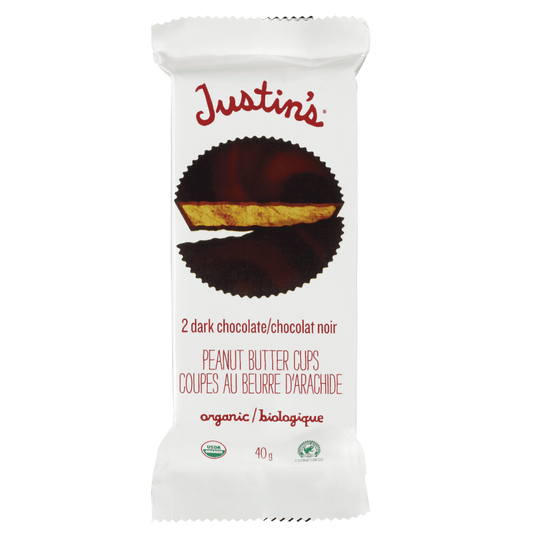 Organic Dark Chocolate Peanut Butter Cups  Justin's