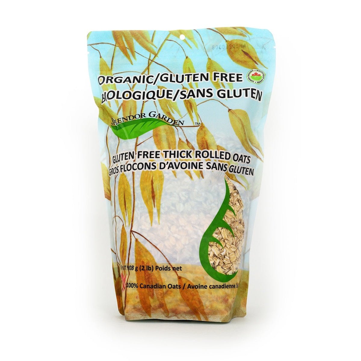 Organic Gluten-Free Thick Rolled Oats Splendor Garden