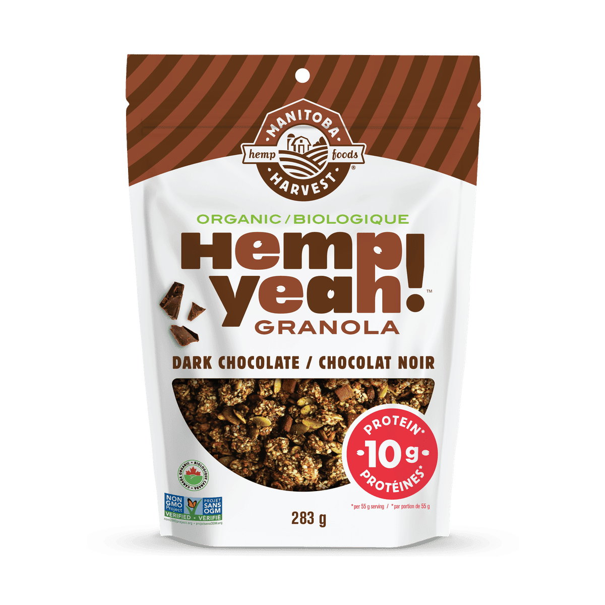 Organic Hemp Granola Dark Chocolate  Manitoba Harvest