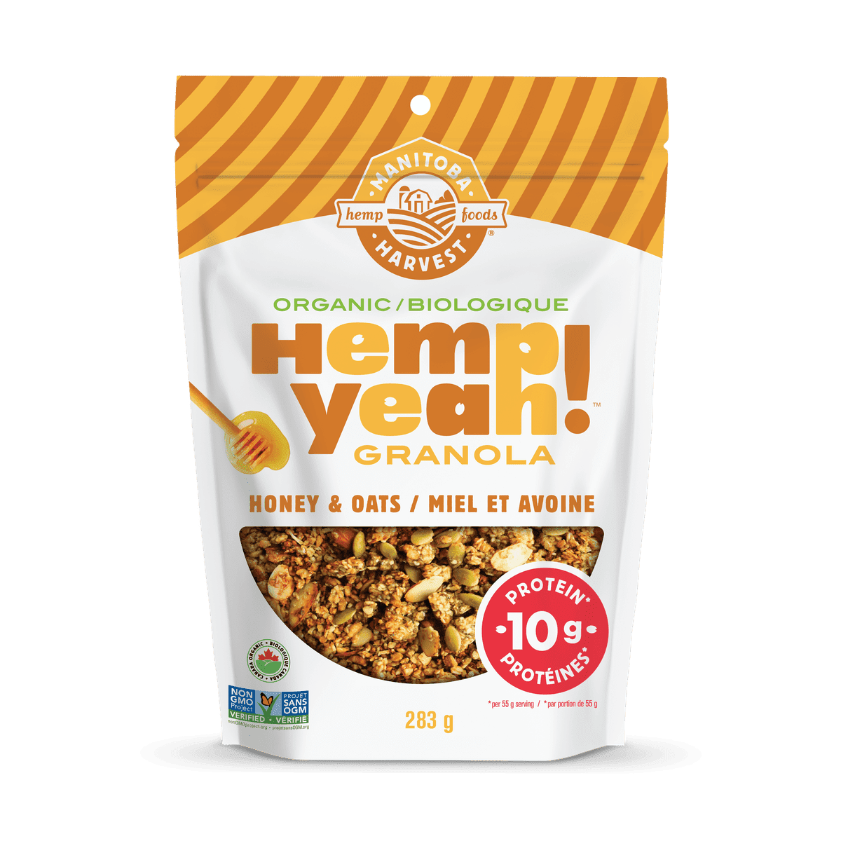 Organic Hemp Granola Honey & Oats  Manitoba Harvest
