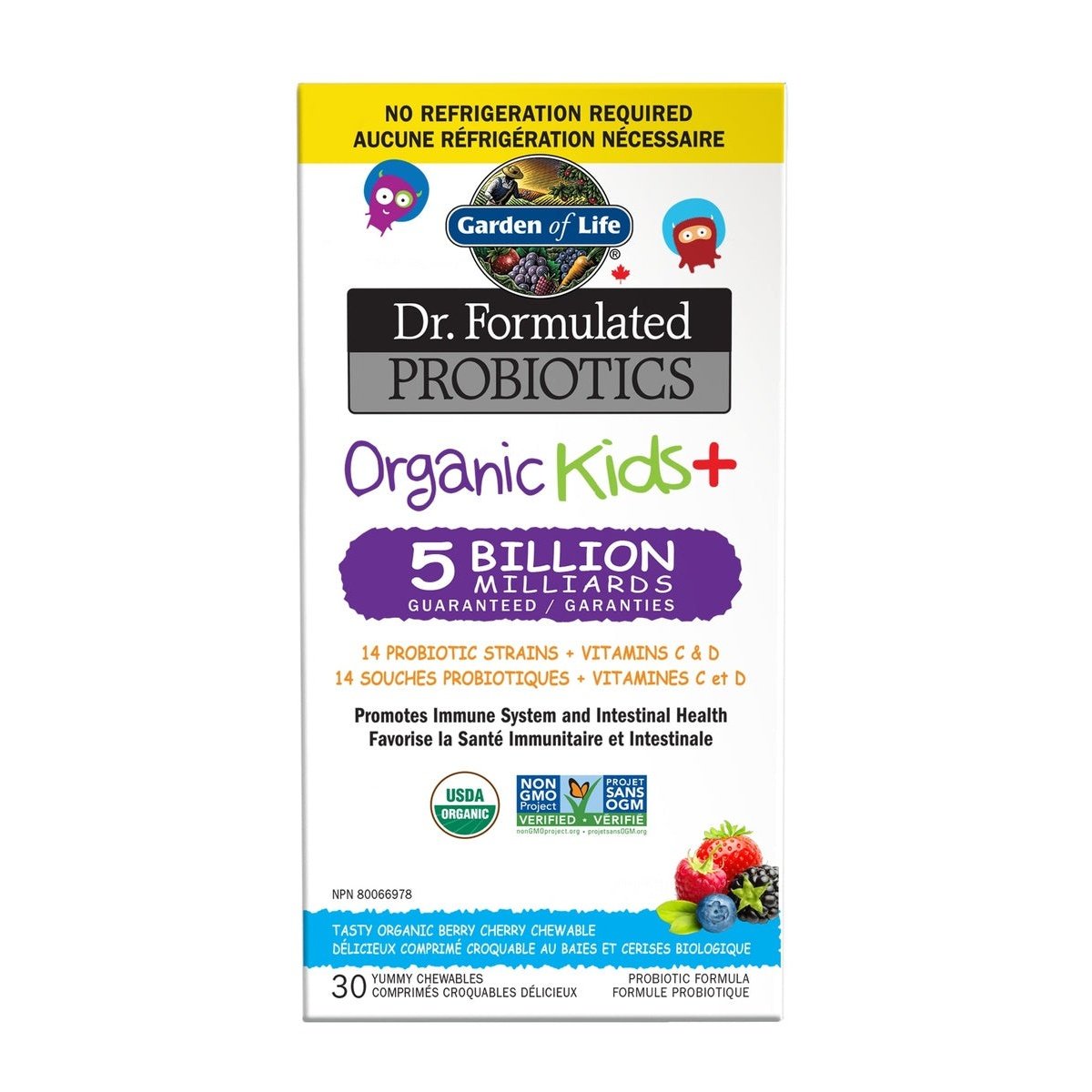 Organic Kids Shelf Stable Probiotic Cherry Garden of Life