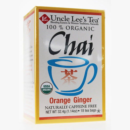 Organic Orange Ginger Chai  Uncle Lee's Tea