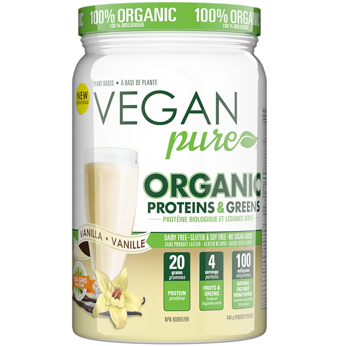 Organic Protein & Greens Vanilla  Vegan Pure