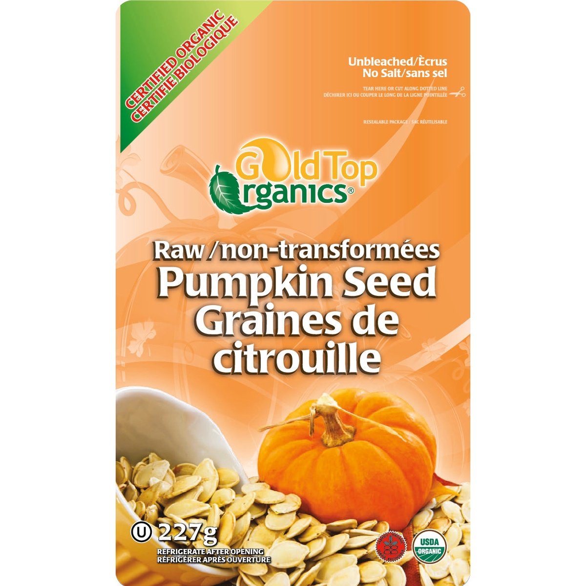 Pumpkin Seed  Gold Top Organics