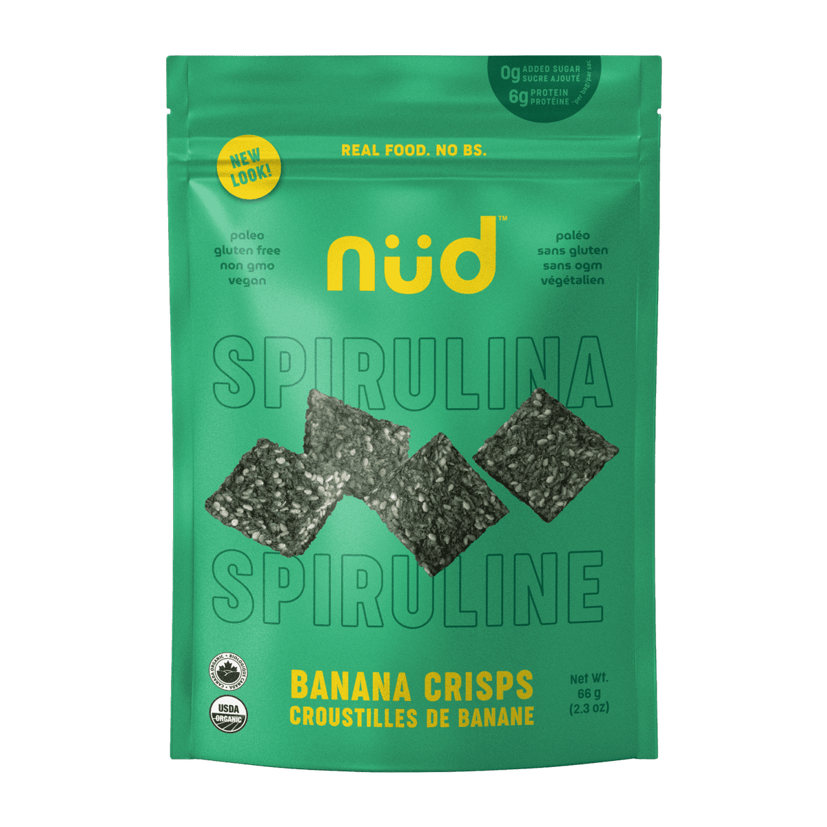 Spirulina Banana Crisps Nud Fud