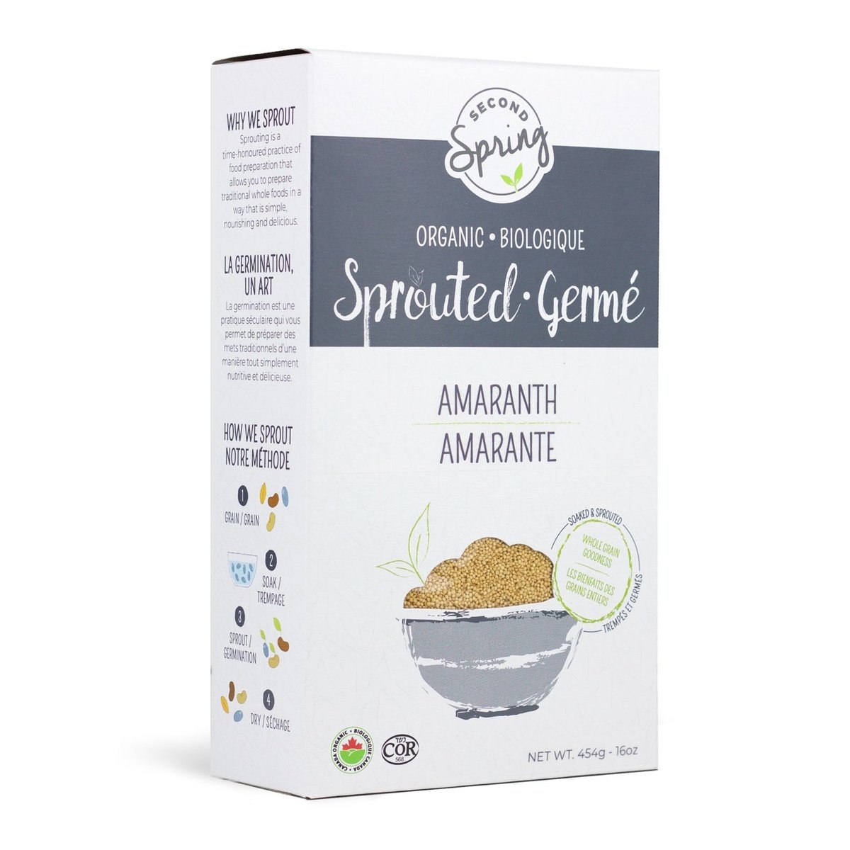 Sprouted Amaranth Second Spring Sprouted Foods