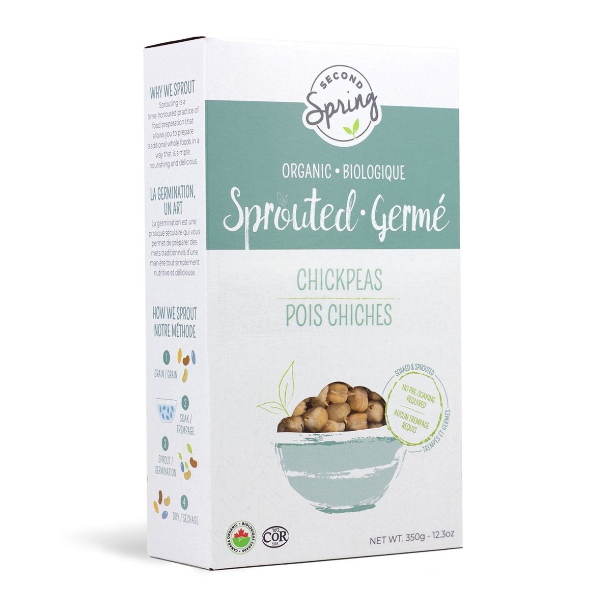 Sprouted Chickpeas  Second Spring Sprouted Foods