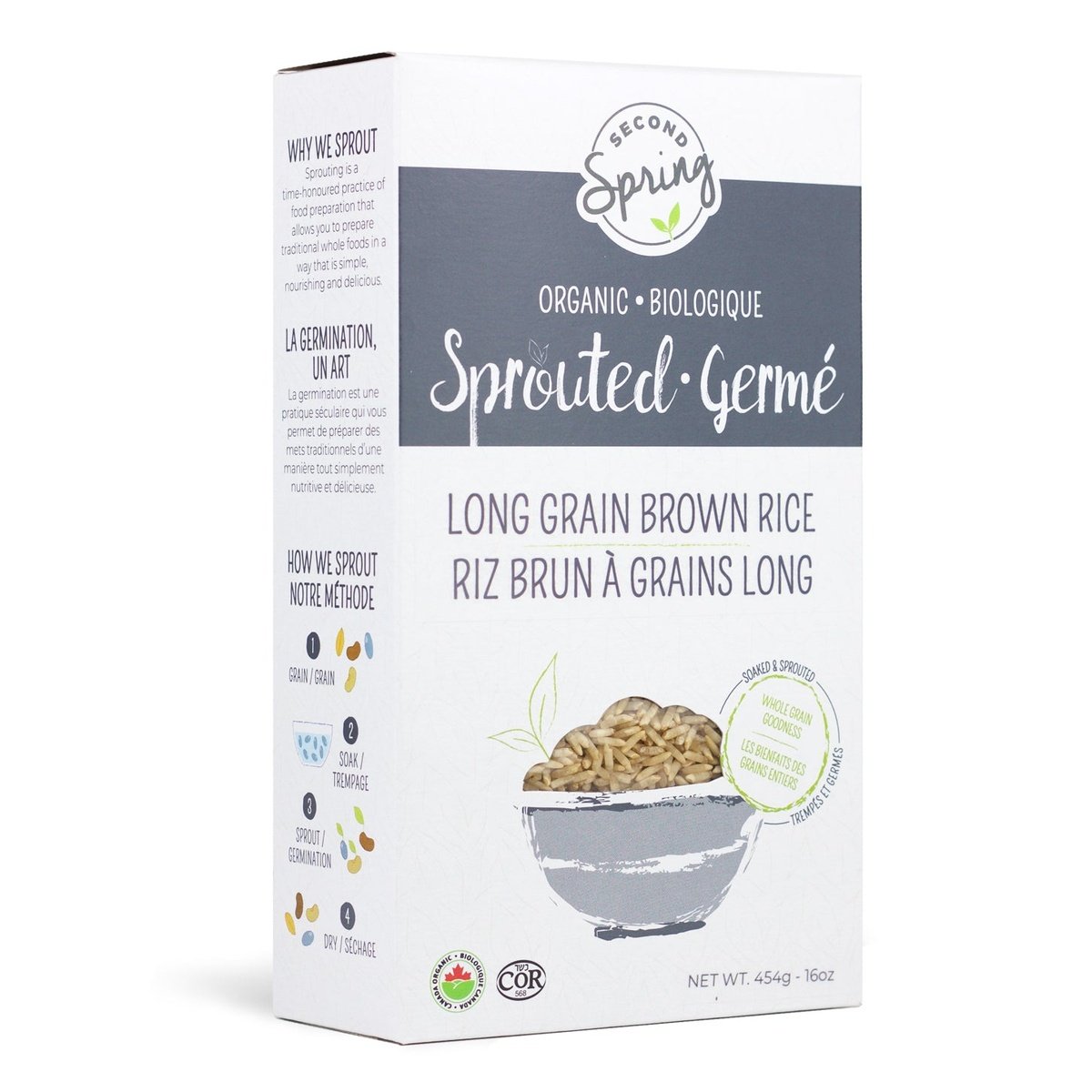 Sprouted Long Grain Brown Rice Second Spring Sprouted Foods