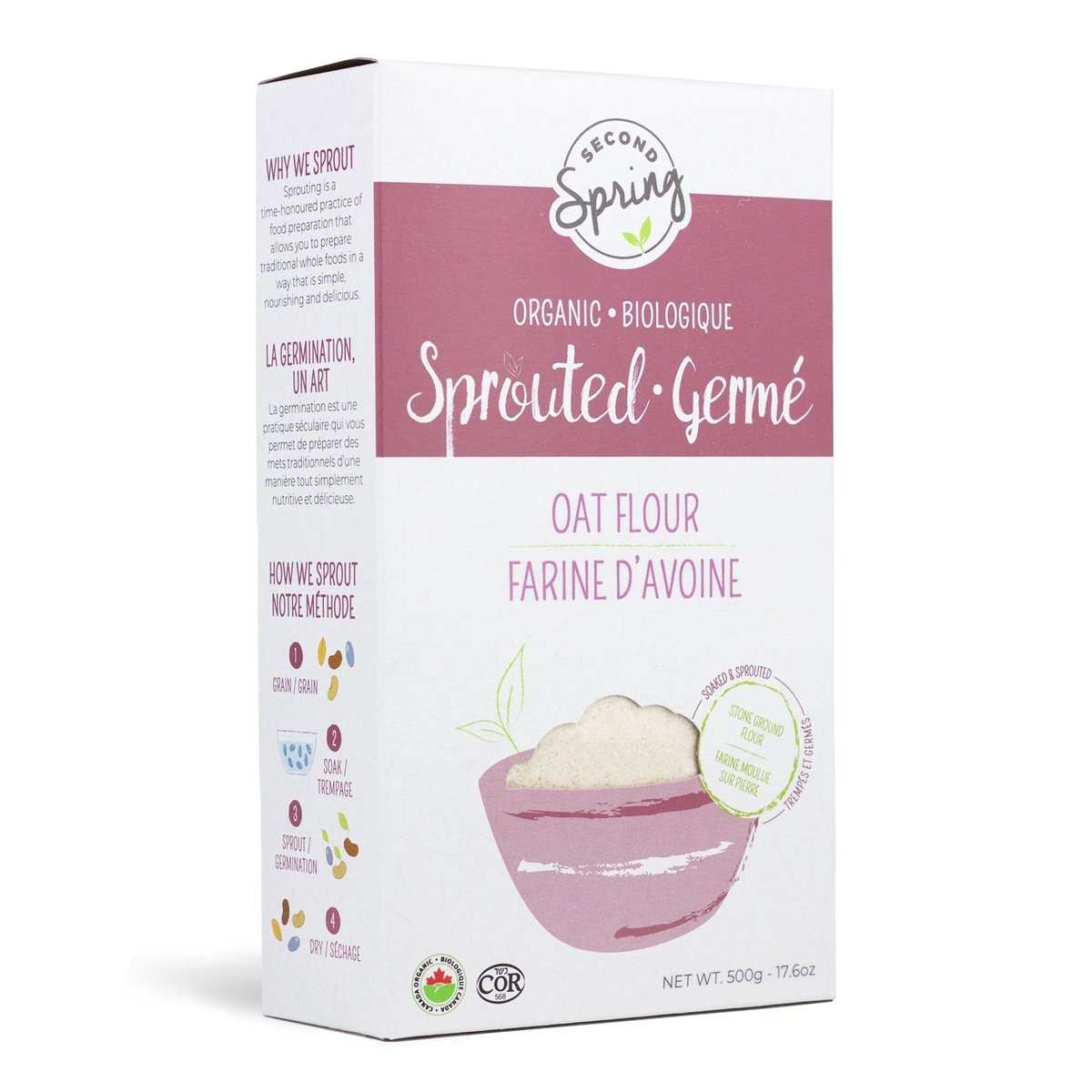 Sprouted Oat Flour Second Spring Sprouted Foods