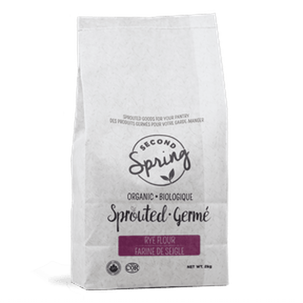 Sprouted Rye Flour Second Spring Sprouted Foods 2kg
