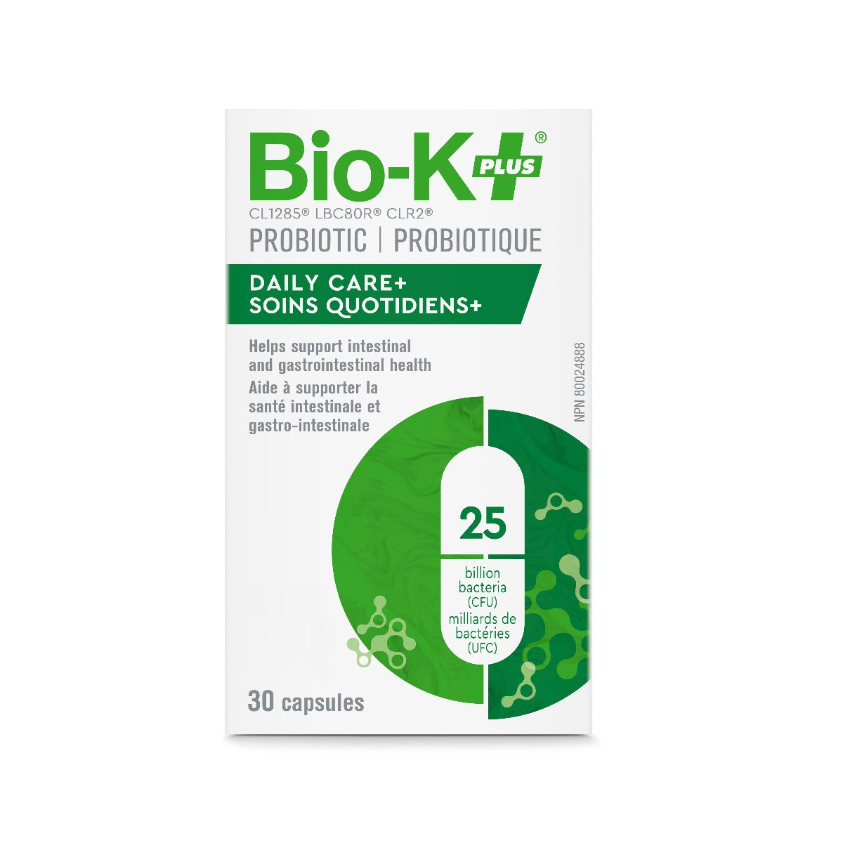 Probiotics Daily Care+ 25B  Bio-K+ 30 caps  