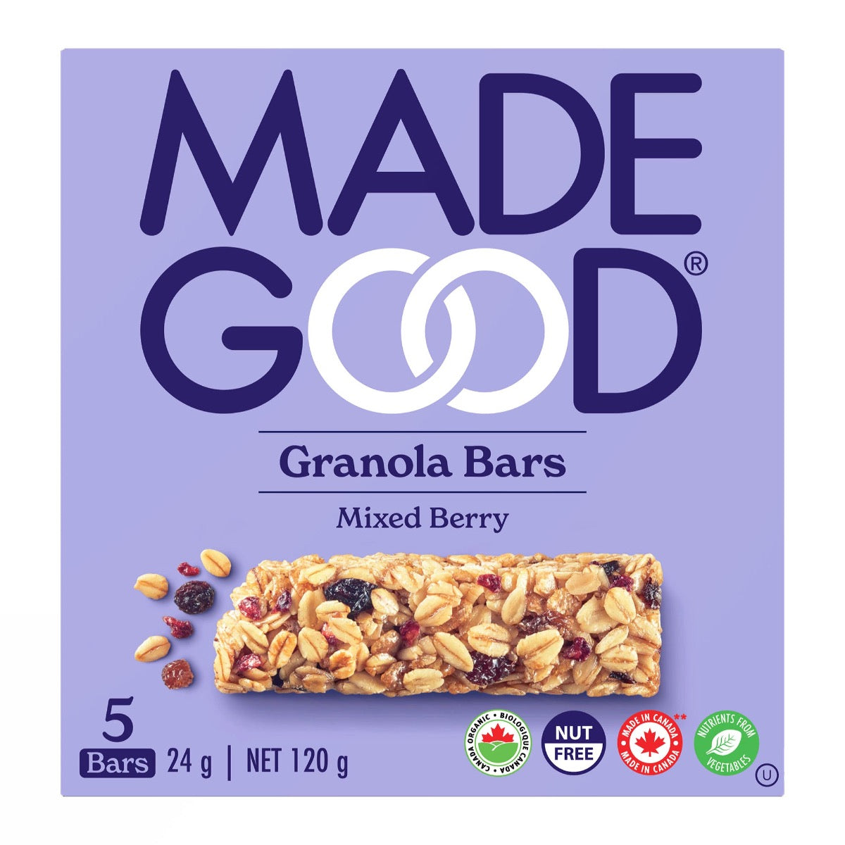 Mixed Berry Granola Bars  Made Good   