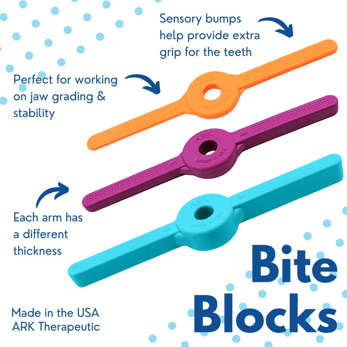 ARK's Bite Blocks for Jaw Grading & Stability  ARK Therapeutic   