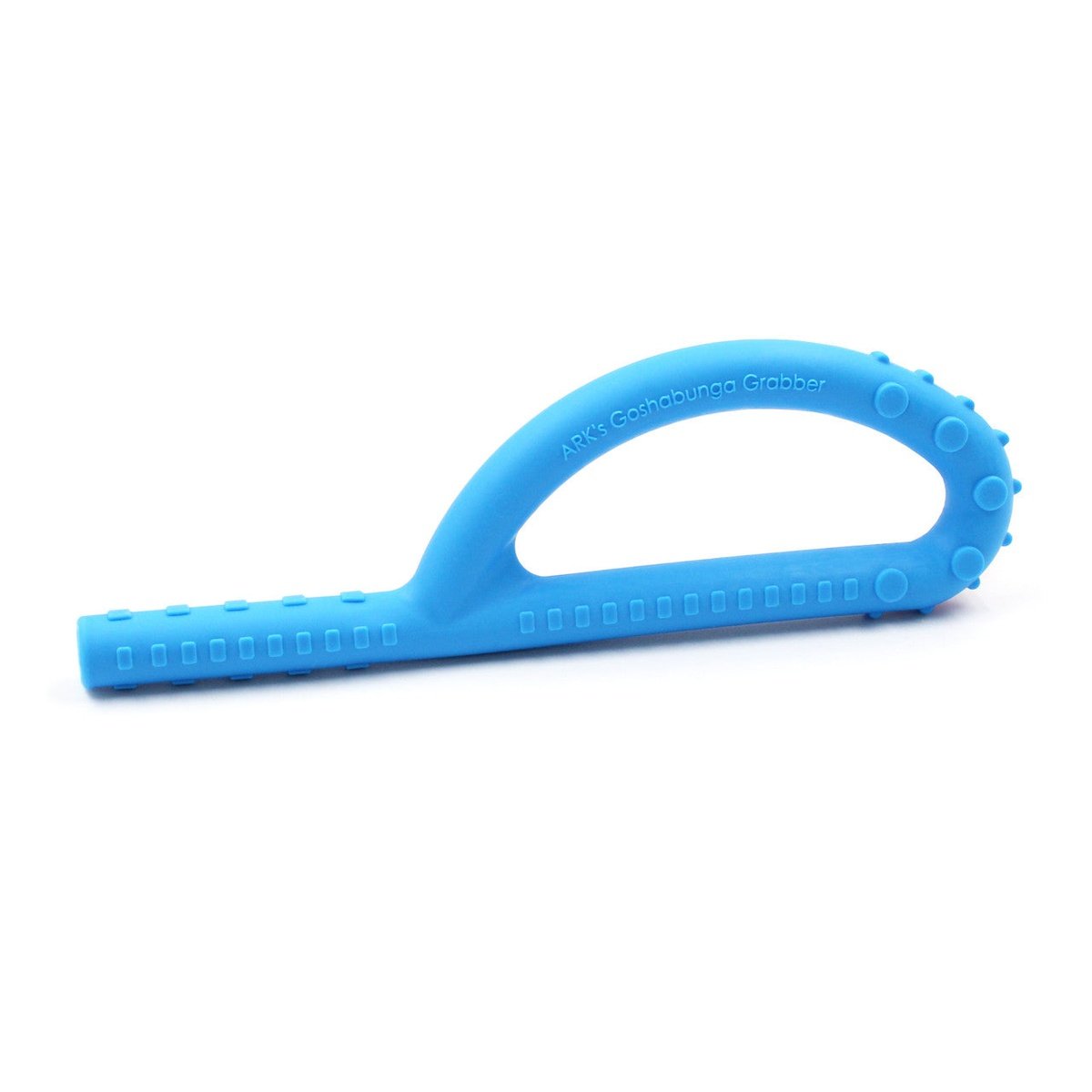 ARK's Textured Goshabunga Grabber® P Tube (Large Hollow Chew Tool)  ARK Therapeutic Bright Blue (XT-Medium)  