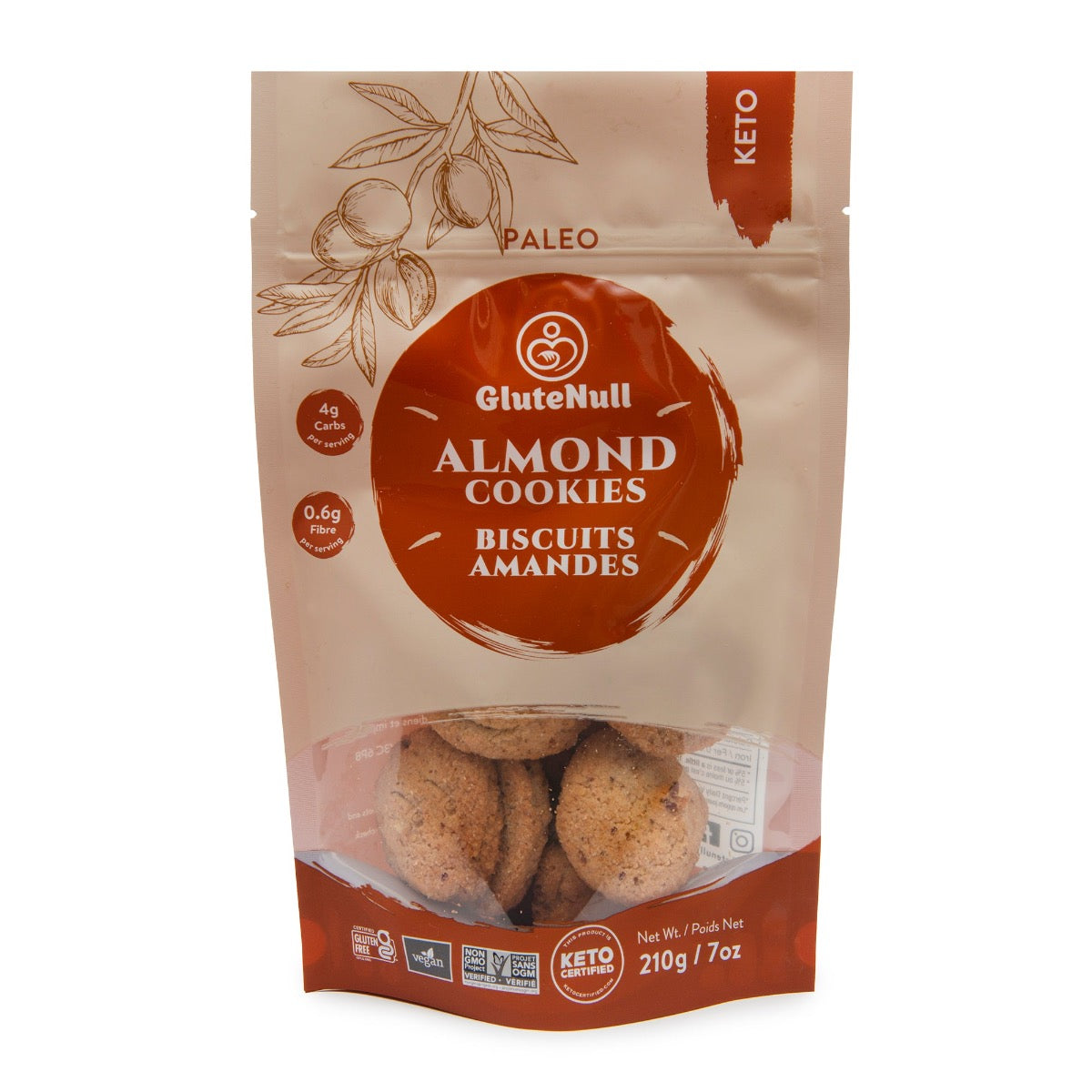 Almond Cookies (Pouch)  GluteNull   
