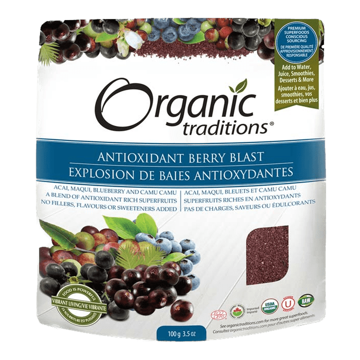 Antioxidant Berry Blast  Organic traditions   