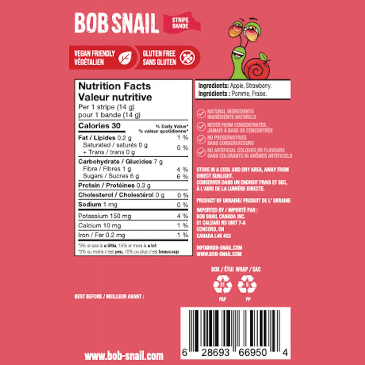 Apple-Strawberry Stripes  Bob Snail   