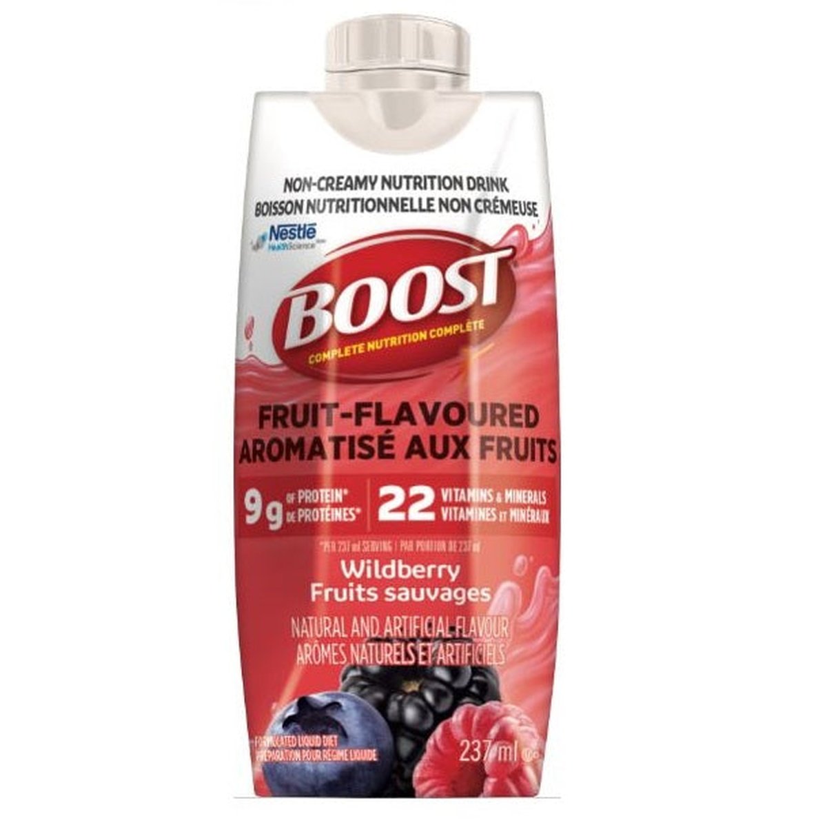 BOOST® Fruit Flavored Beverage  Nestle Health Science 24 x 237mL Wild Berry 