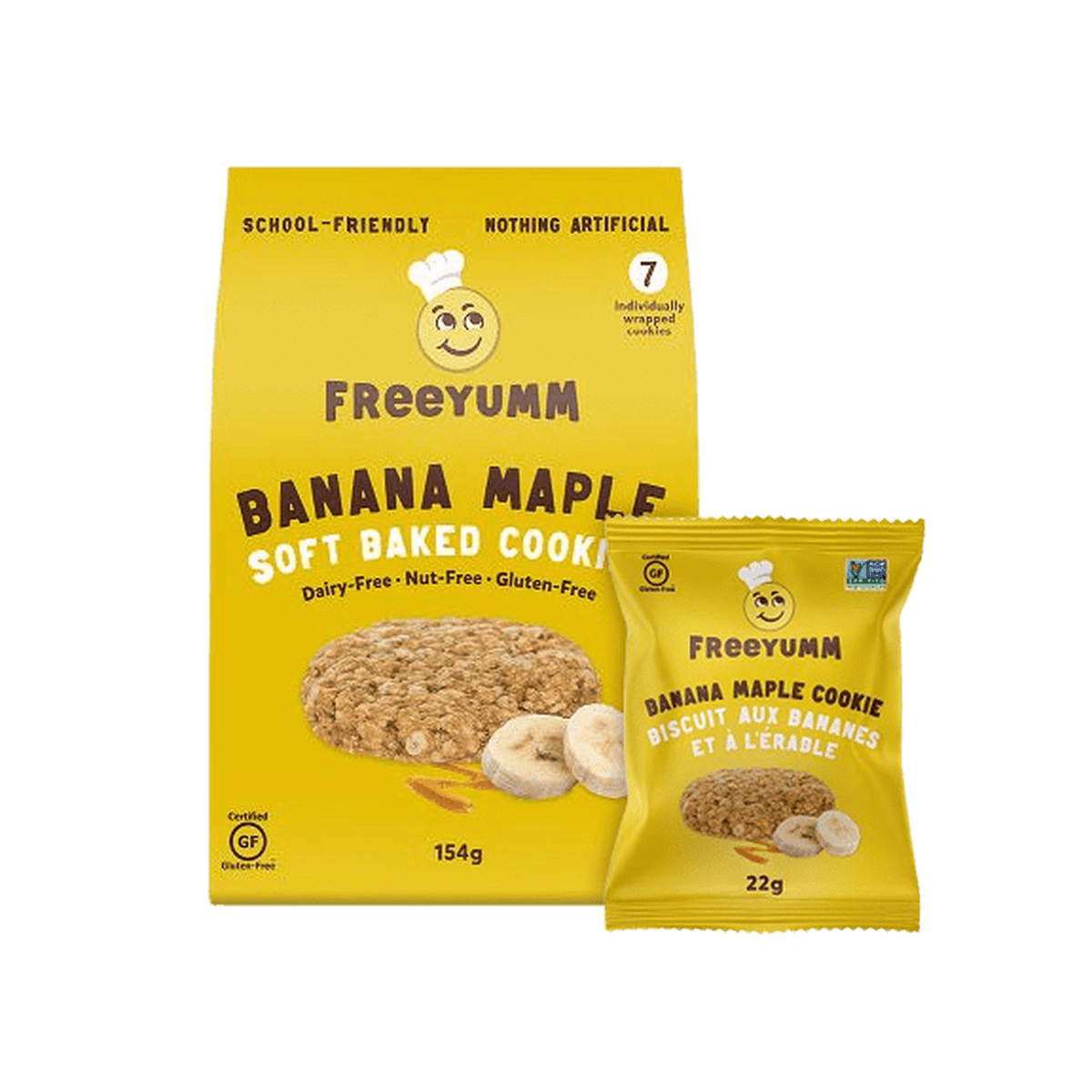 Banana Maple Soft Baked Cookies  FreeYumm   