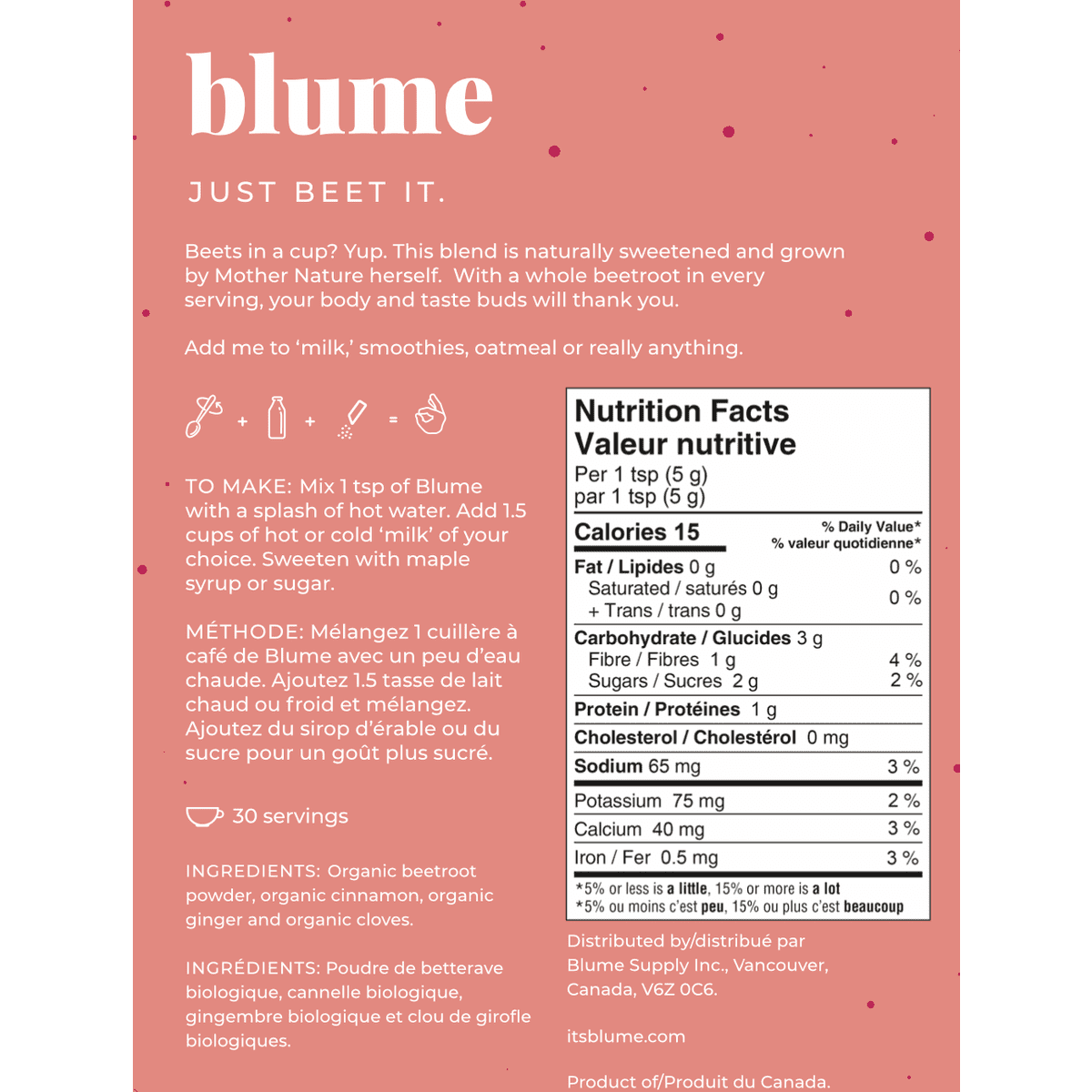 Beetroot Blend  blume   