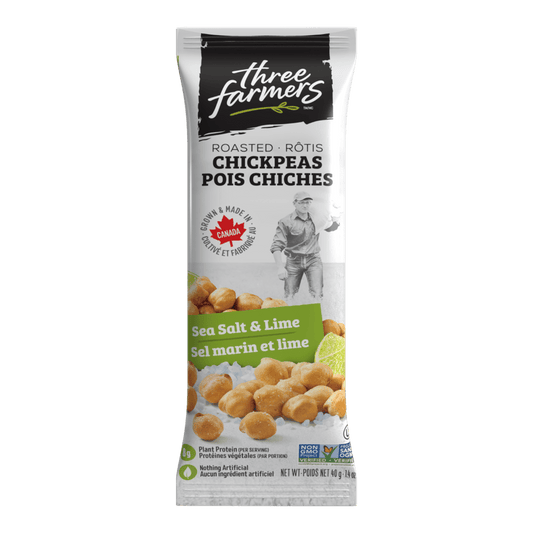 Chickpeas - Salt & Lime Snack Packs  Three Farmers