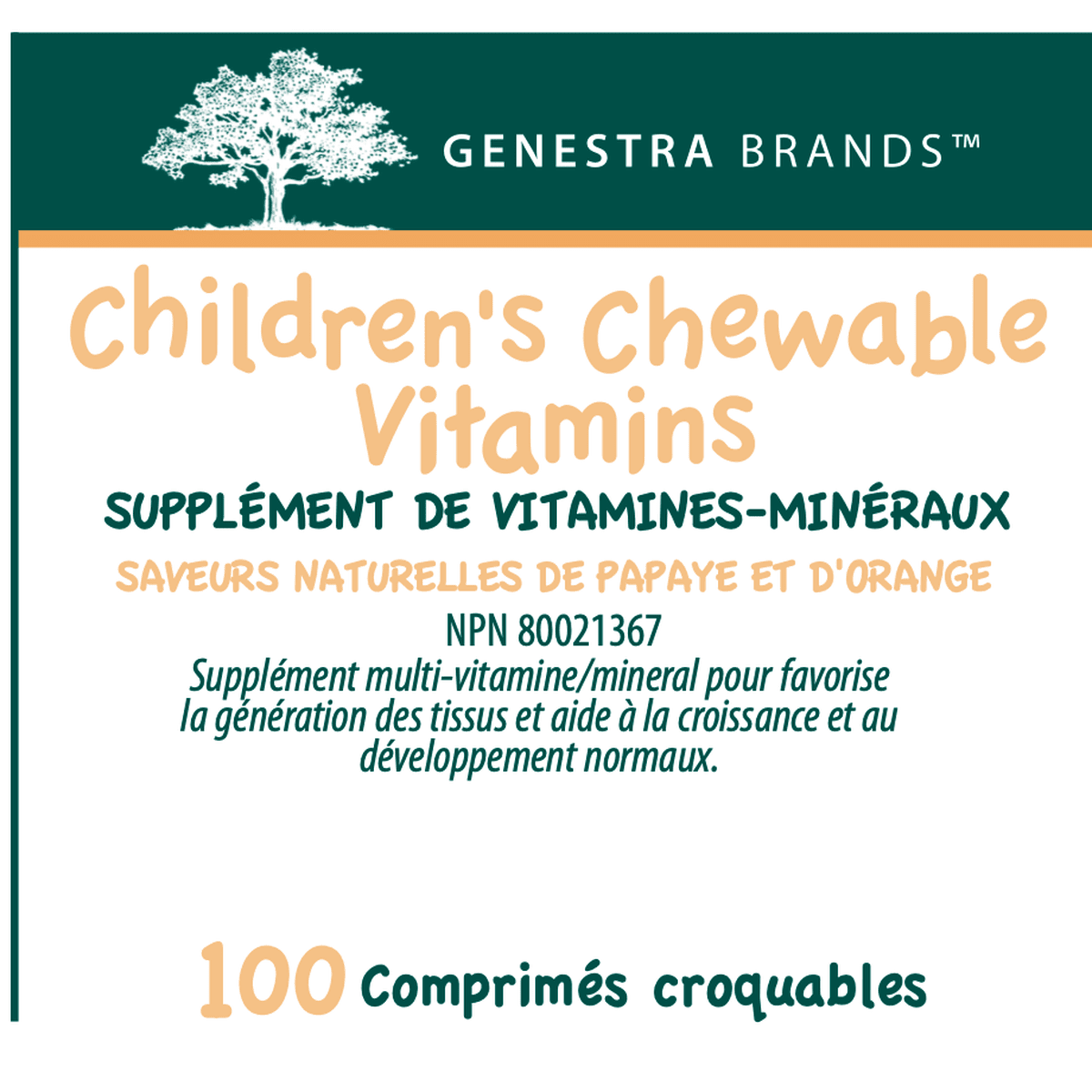 Children's Chewable Vitamins  Genestra Brands   