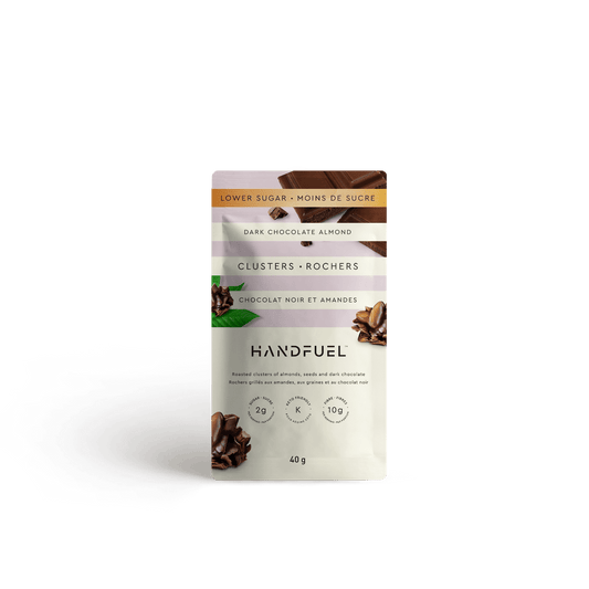 Dark Chocolate Almond Clusters  Handfuel 40g