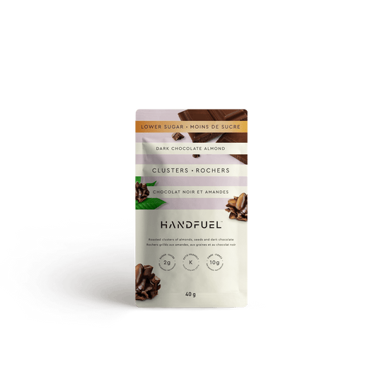 Dark Chocolate Almond Clusters  Handfuel 40g  