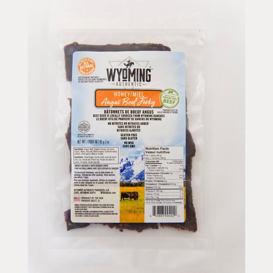 Honey Beef Jerky  Wyoming Gourmet Beef