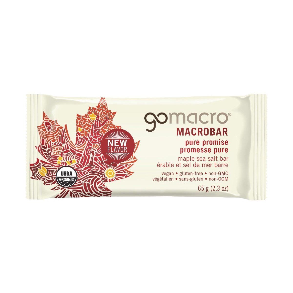 MACROBAR Pure Promise Maple Sea Salt Bar  GoMacro   