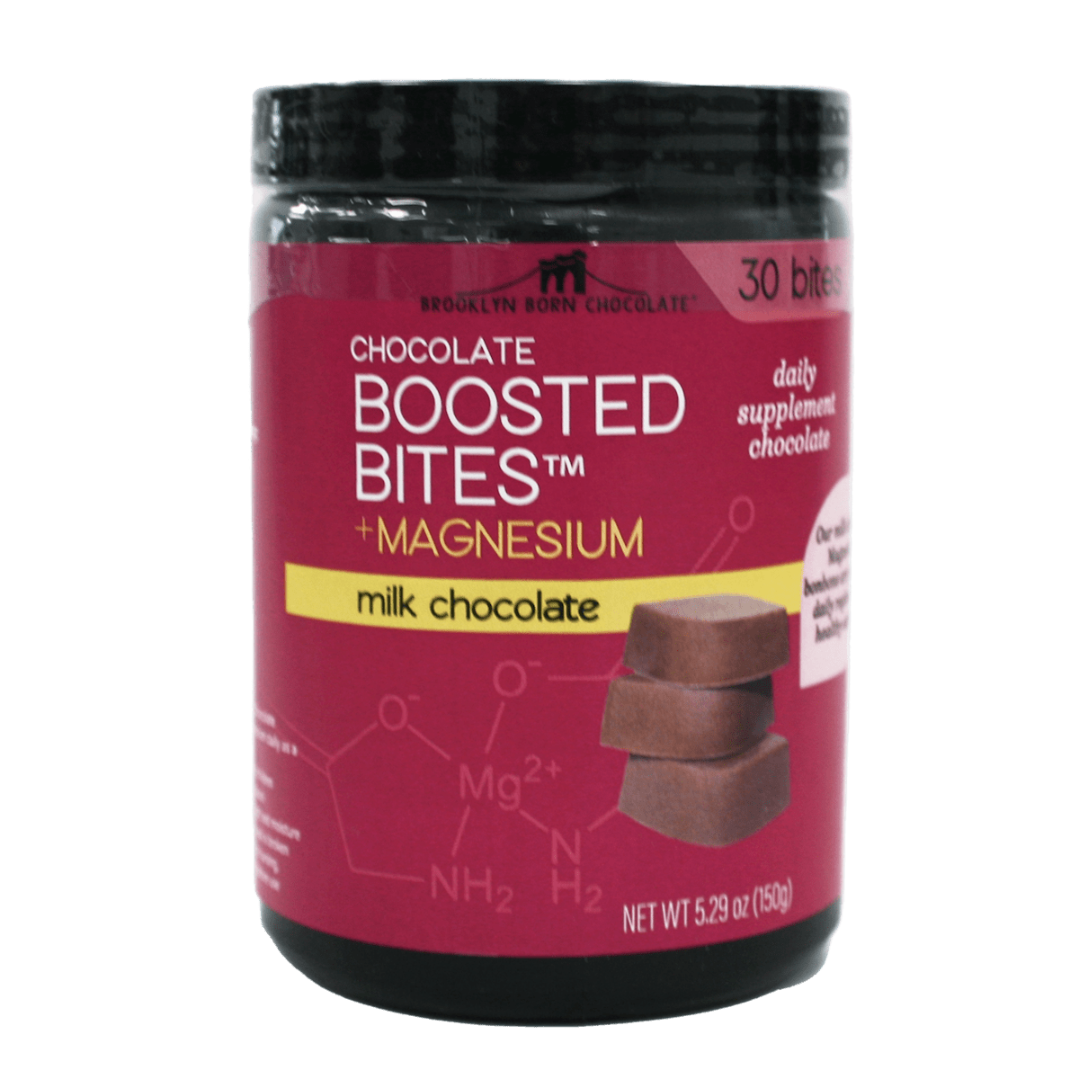 Milk Chocolate Bites + Magnesium  Brooklyn Born Chocolate 30 bites  