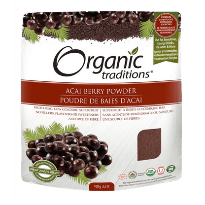 Organic Acai Berry Powder Cold Dried  Organic traditions   