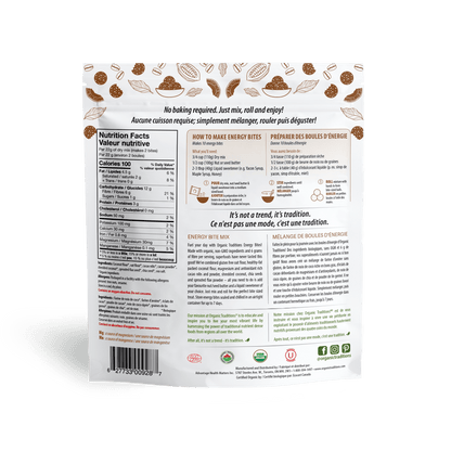 Organic Chocolate Energy Bite Mix  Organic traditions   