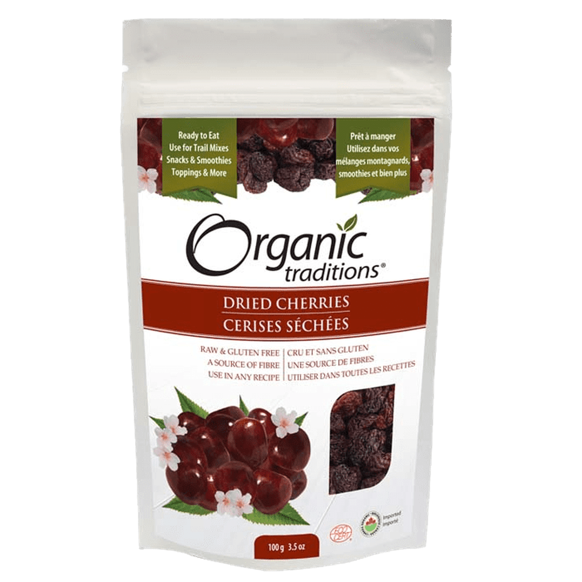 Organic Dried Cherries  Organic traditions   